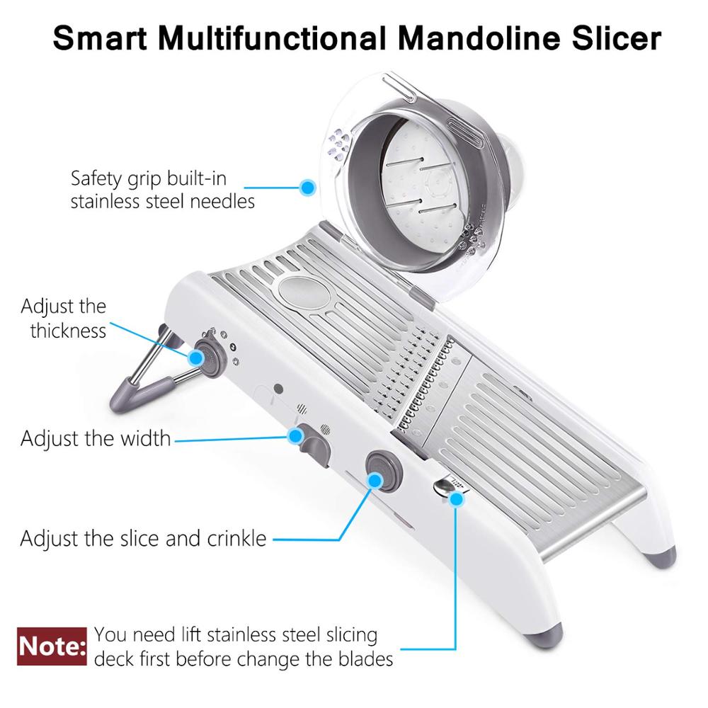 LMETJMA 18 ประเภทปรับ Mandolin - Mandoline Slicer บทวิจารณ์และราคา