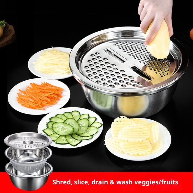 ชุดที่ขูดสแตนเลสอเนกประสงค์ 3  - Mandoline Slicer บทวิจารณ์และราคา