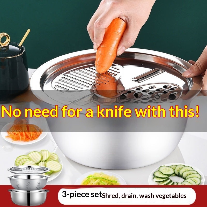 ชุดที่ขูดสแตนเลสอเนกประสงค์ 3  - Mandoline Slicer บทวิจารณ์และราคา