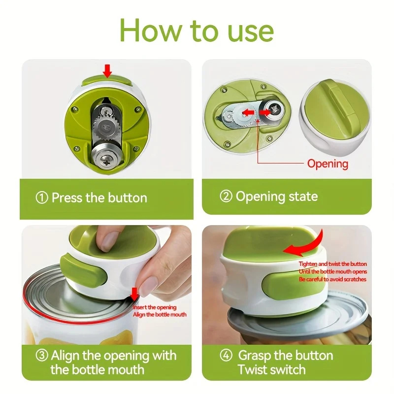 ที่เปิดกระป๋องแบบพกพา ที่เปิดก - Kitchen Gadgets Jar Openers บทวิจารณ์และราคา