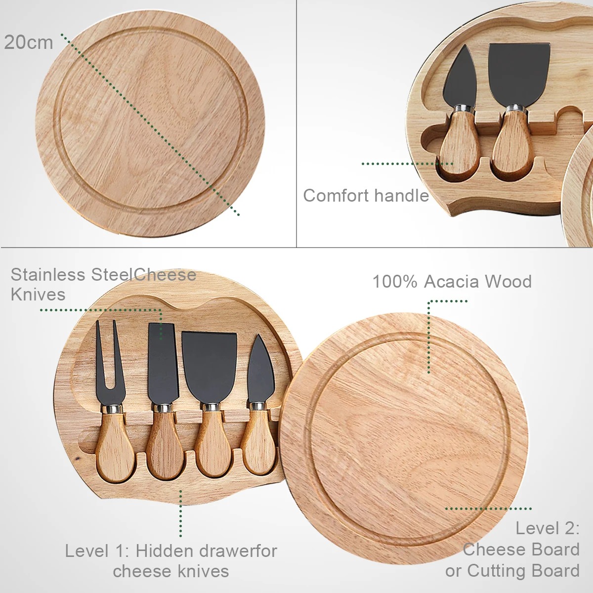 ชุดมีดชีสสําหรับบอร์ดและช้อนส้ - Kitchen Gadgets In Japan บทวิจารณ์และราคา