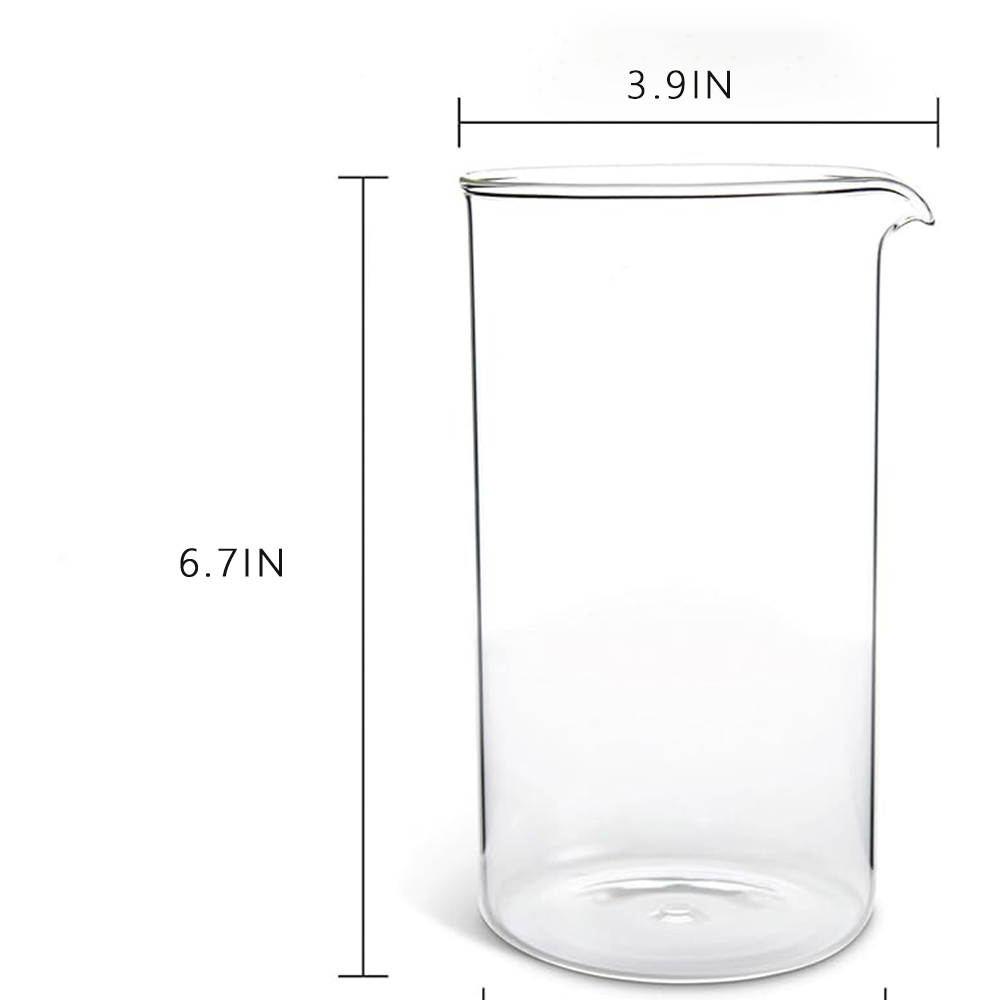 แก้วบีกเกอร์แก้วบอโรซิลิเกต 3. - French Press Coffee Maker บทวิจารณ์และราคา