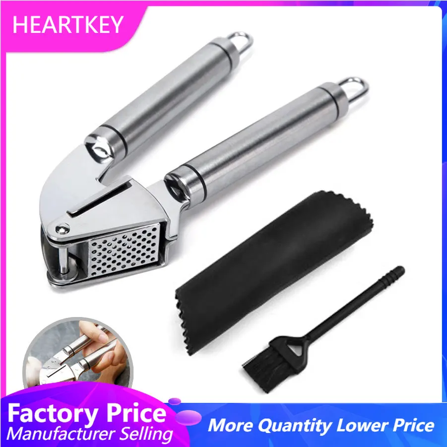 กระเทียมกด Crusher สแตนเลสมือถ - Kitchen Gadgets Peeler บทวิจารณ์และราคา