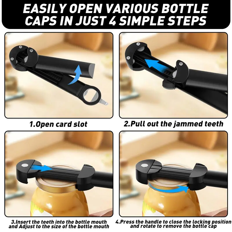 ที่เปิดขวดอเนกประสงค์ปรับได้ ท - Kitchen Gadgets Jar Openers บทวิจารณ์และราคา