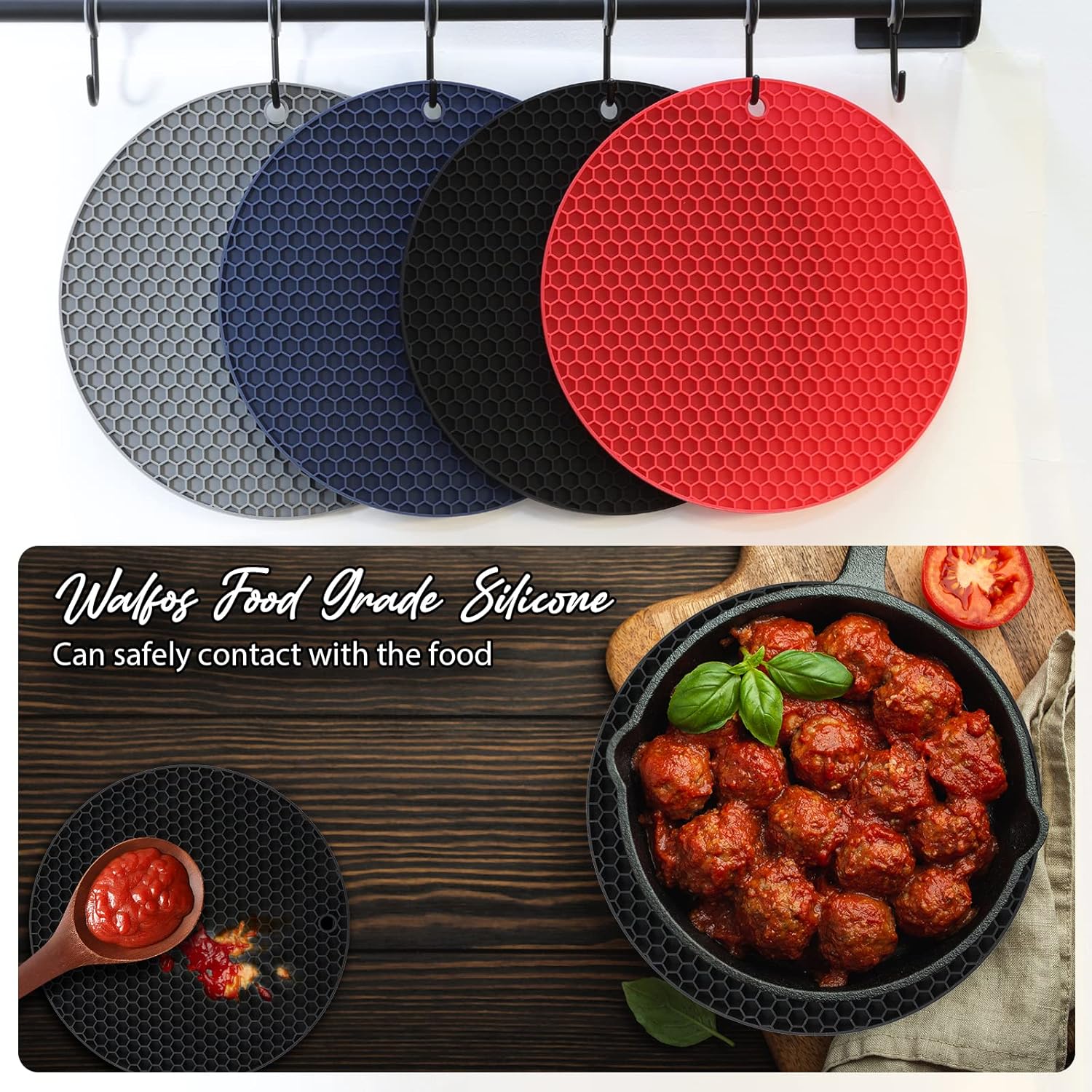 แผ่นรองขาตั้งสามขาทำจากซิลิโคน - Kitchen Gadgets Jar Openers บทวิจารณ์และราคา