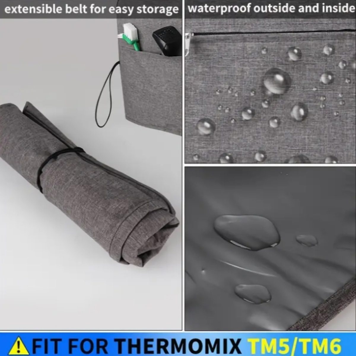 ผ้าอ็อกซ์ฟอร์ดสีเทาสำหรับเครื่ - Kitchen Gadgets Thermomix บทวิจารณ์และราคา