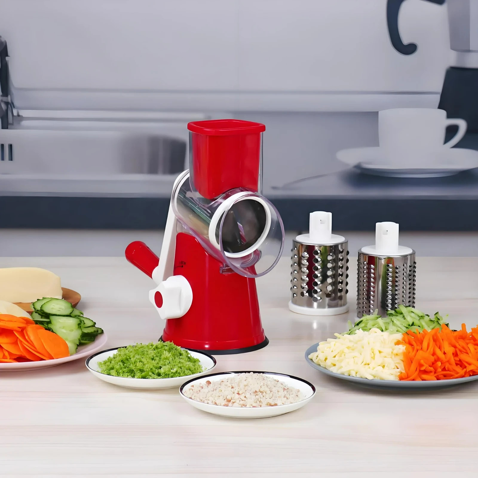 เครื่องขูดชีสแบบหมุน เครื่องหั - Mandoline Slicer บทวิจารณ์และราคา