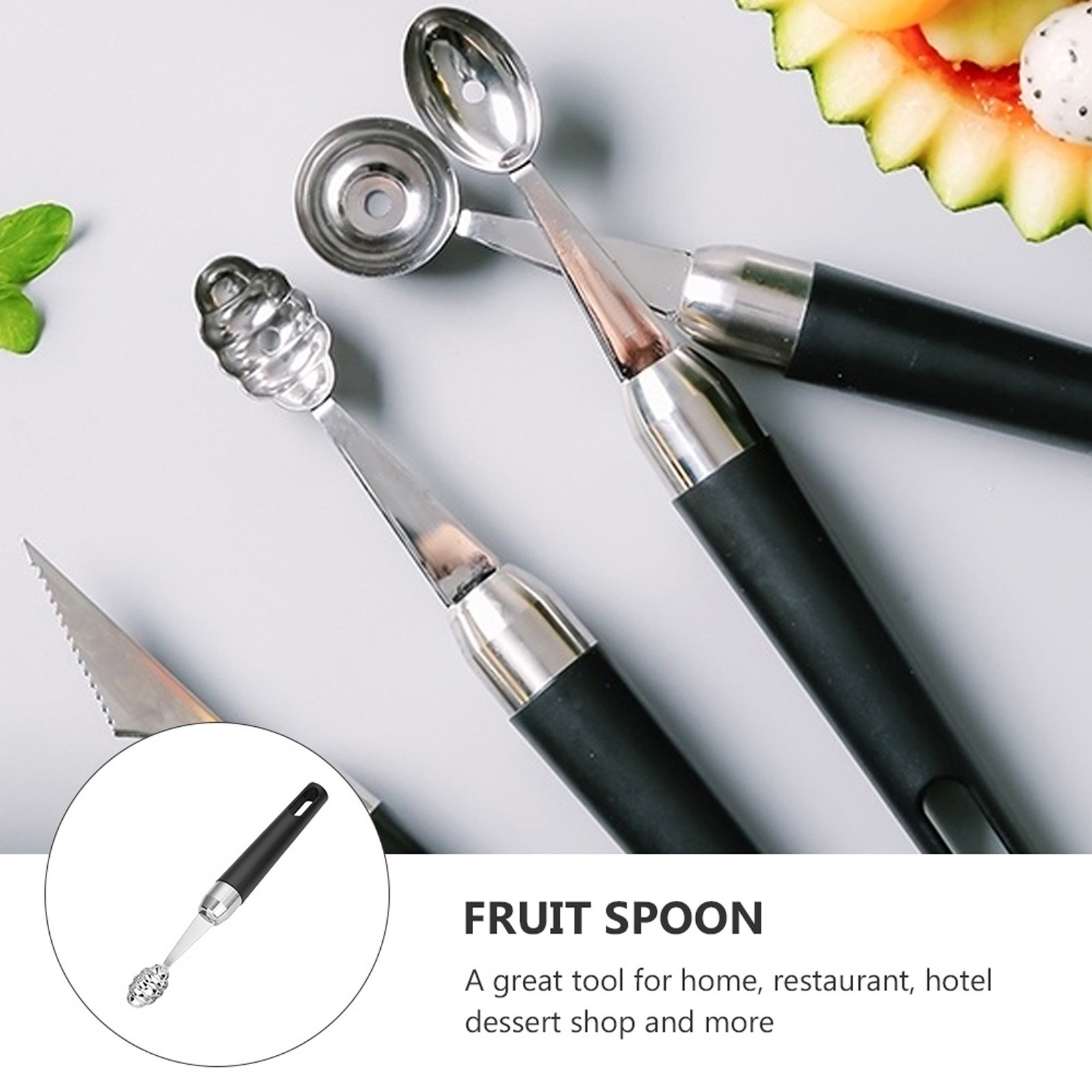 ช้อนตักผลไม้สแตนเลส 1 ชิ้น ทนต - Kitchen Gadgets Kitchen บทวิจารณ์และราคา