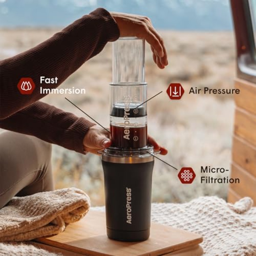 ชุดเครื่องชงกาแฟพกพาขนาดเล็ก G - French Press Coffee Maker บทวิจารณ์และราคา