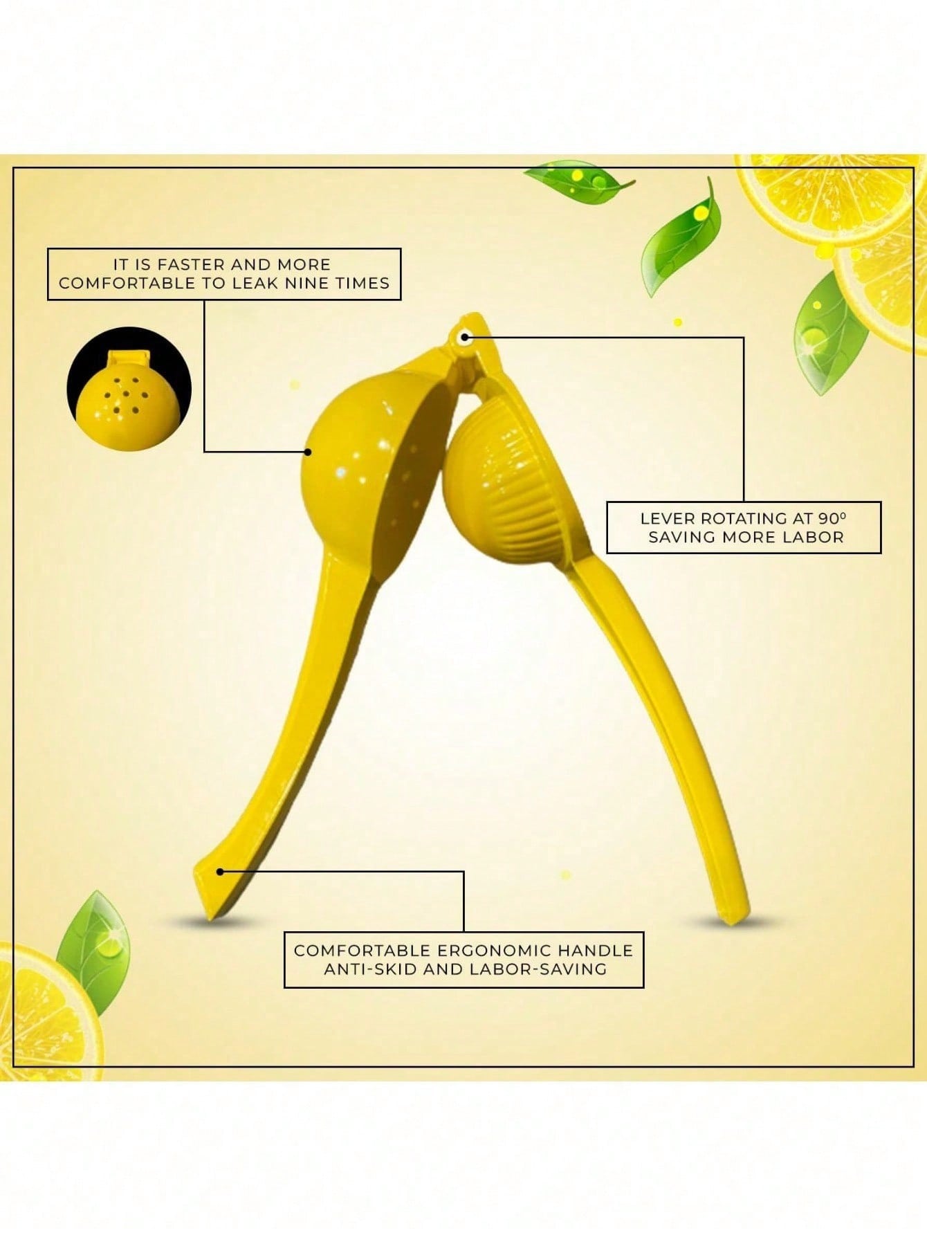 ที่คั้นมะนาวแบบมือหมุน 1 ชิ้น  - Citrus Lemon Squeezer บทวิจารณ์และราคา